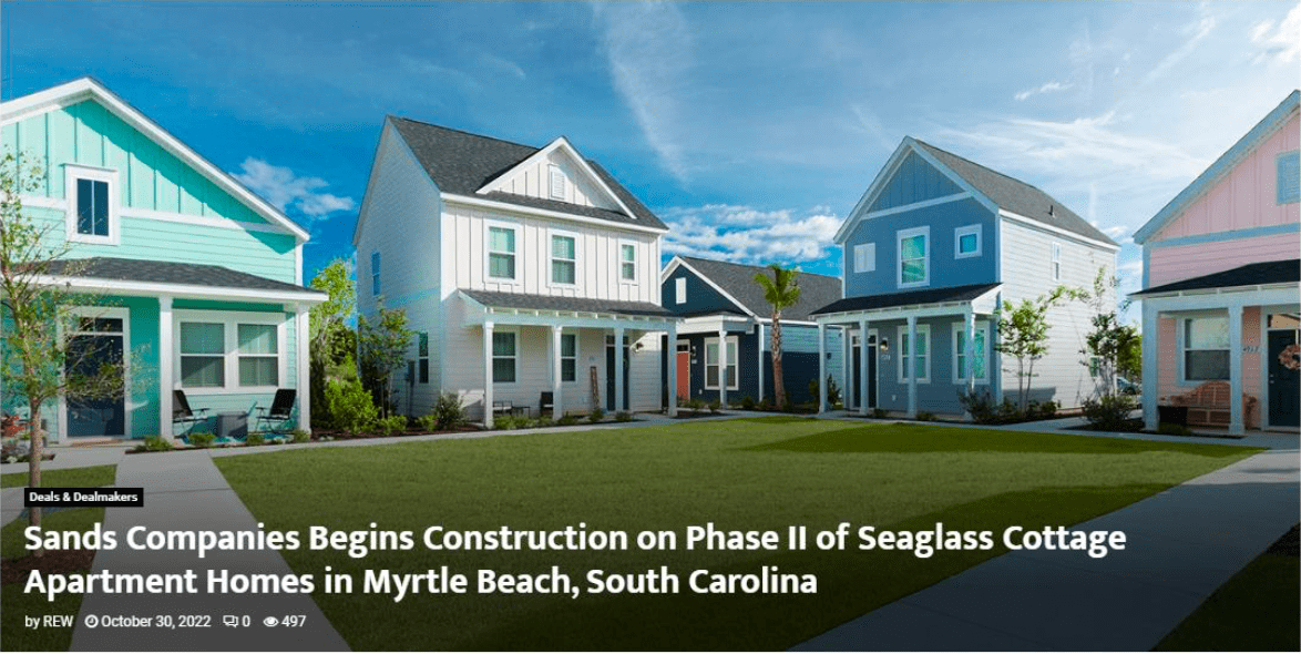Real Estate Weekly – Sands Begins Construction On Seaglass Phase II